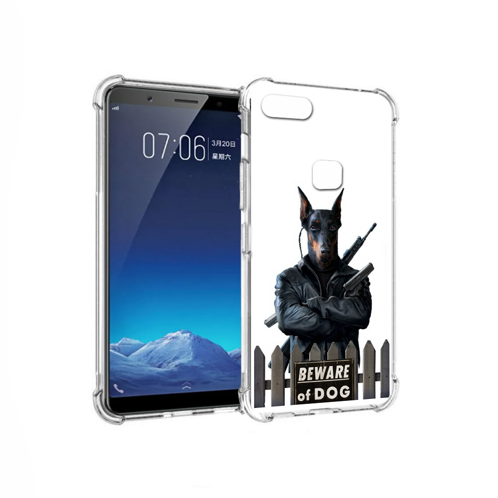 

Чехол MyPads Tocco для Vivo X20 доберман (PT108350.433.332), Прозрачный, Tocco