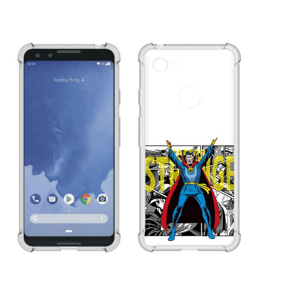 

Чехол MyPads Tocco для Google Pixel 3 доктор стренж комикс, Прозрачный, Tocco