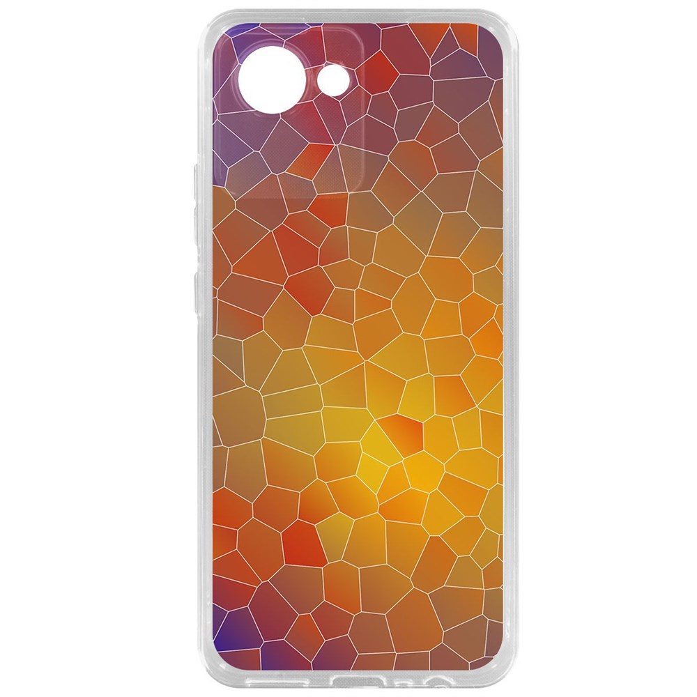 

Чехол-накладка Krutoff Clear Case Витраж 1 для Realme C30, Прозрачный