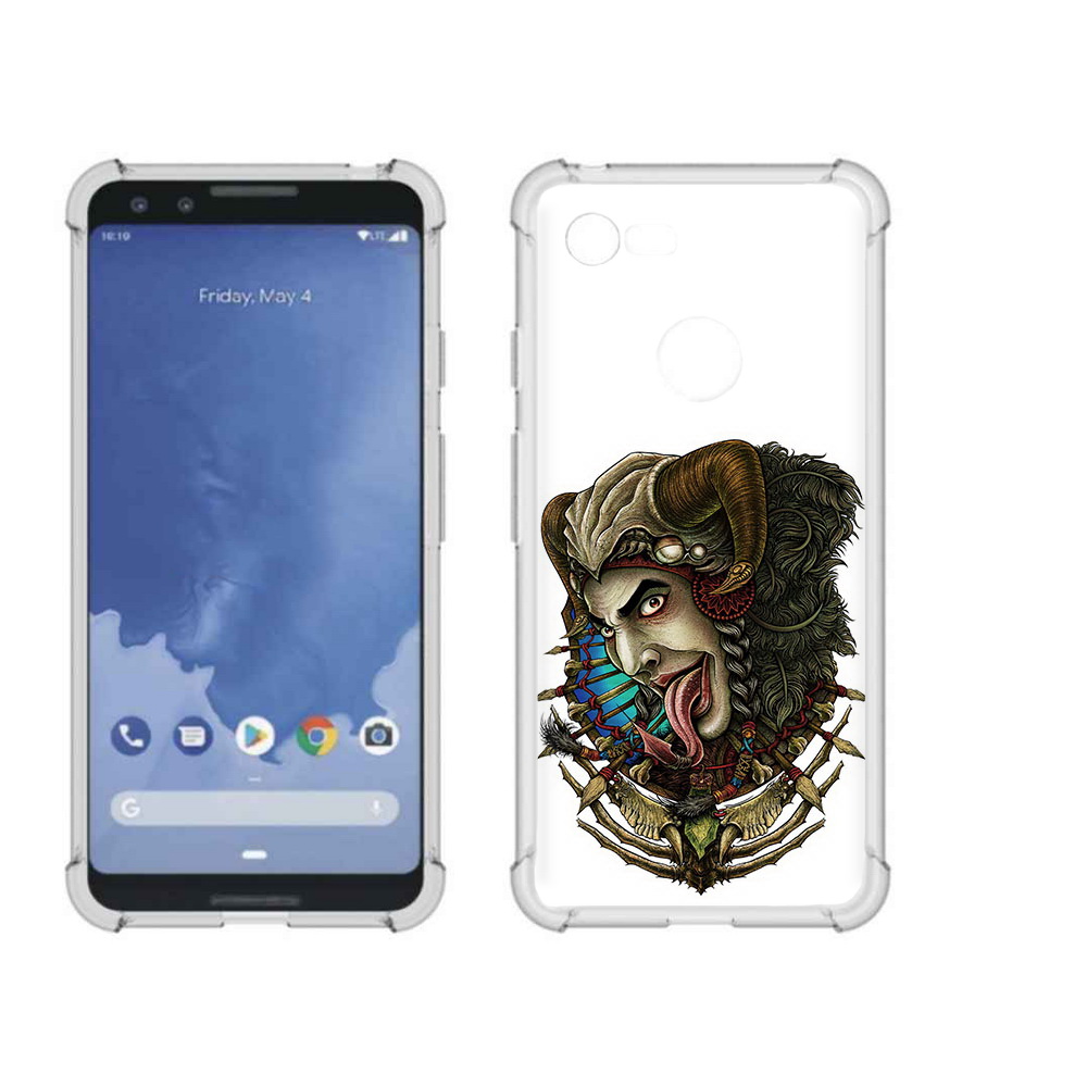 

Чехол MyPads Tocco для Google Pixel 3 длинный язык, Прозрачный, Tocco