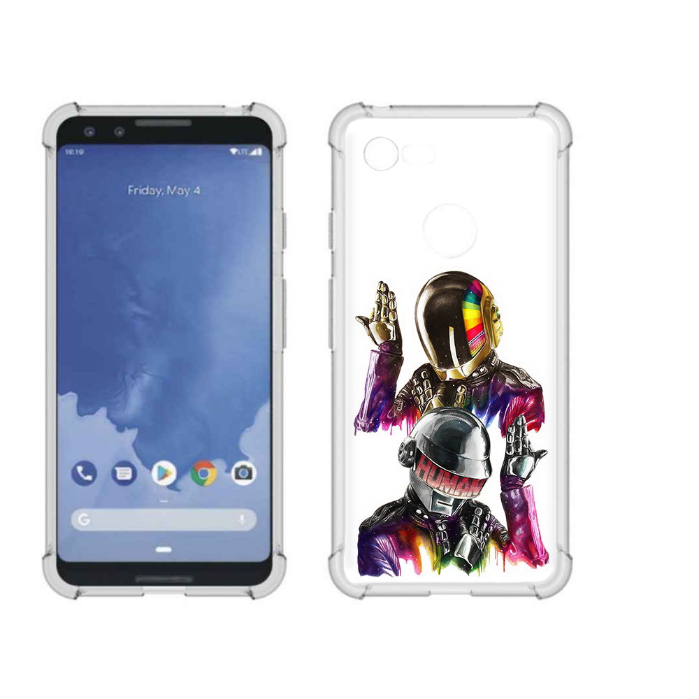 

Чехол MyPads Tocco для Google Pixel 3 диско космонавты, Прозрачный, Tocco