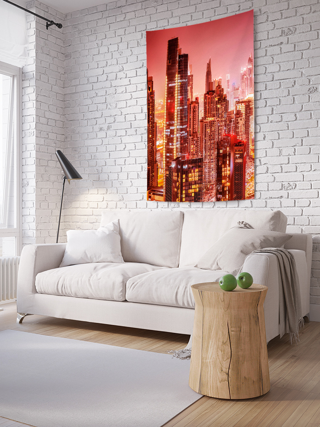 

Вертикальное фотопанно на стену JoyArty Ослепительный город 150x200 см, Ослепительный город