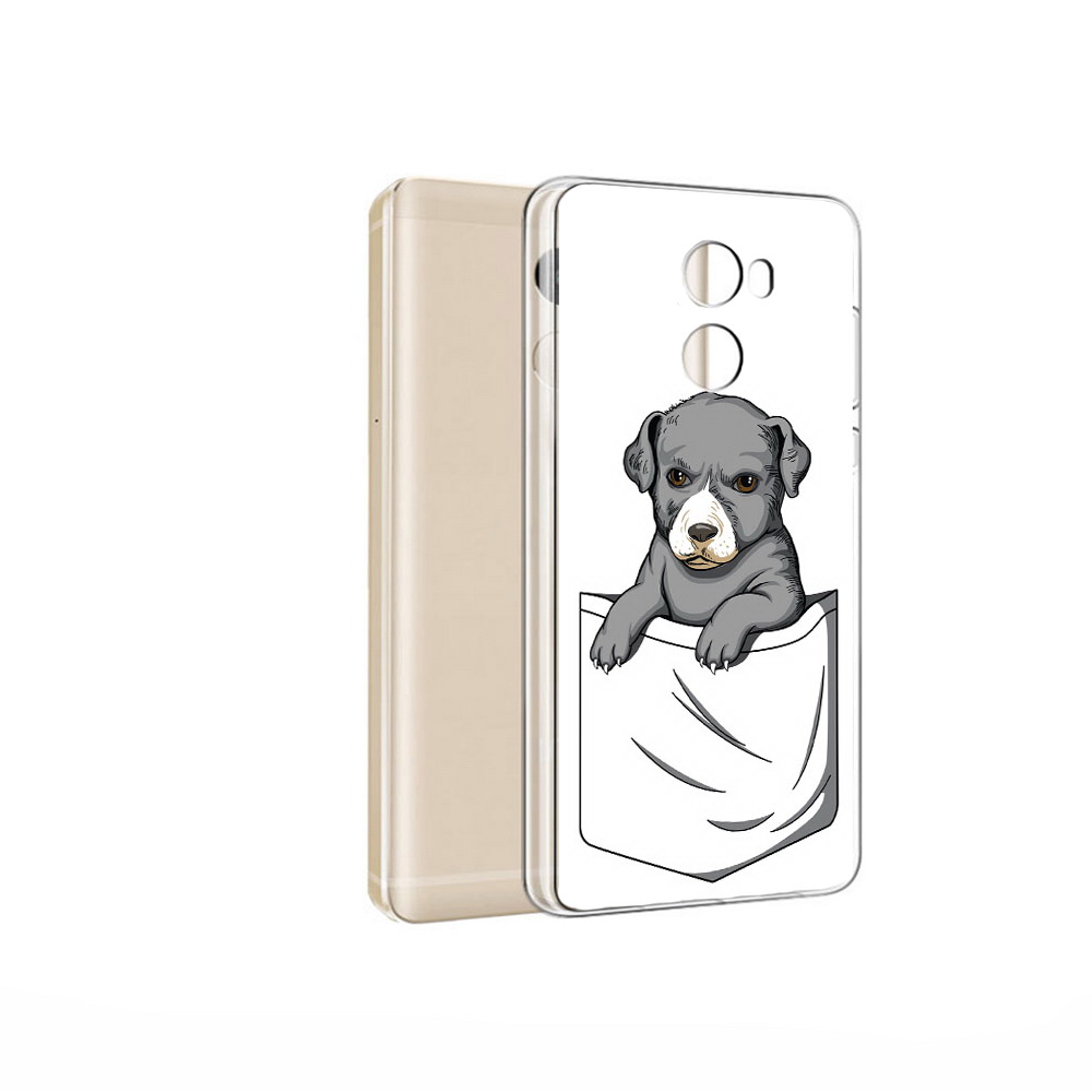 

Чехол MyPads Tocco для Xiaomi Redmi 4 Pro собачка в кармане (PT47305.303.611), Прозрачный, Tocco