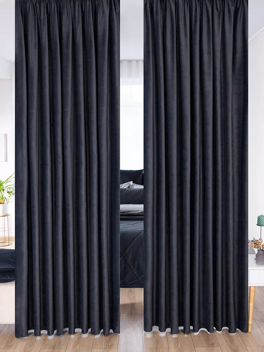 

Комплект штор Evrika Home Бархат 500х315 см Богема Серебристый, серия БОГЕМА 620