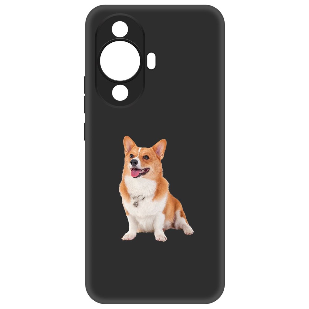 

Чехол-накладка Krutoff Soft Case Корги для Huawei Nova 11, Черный
