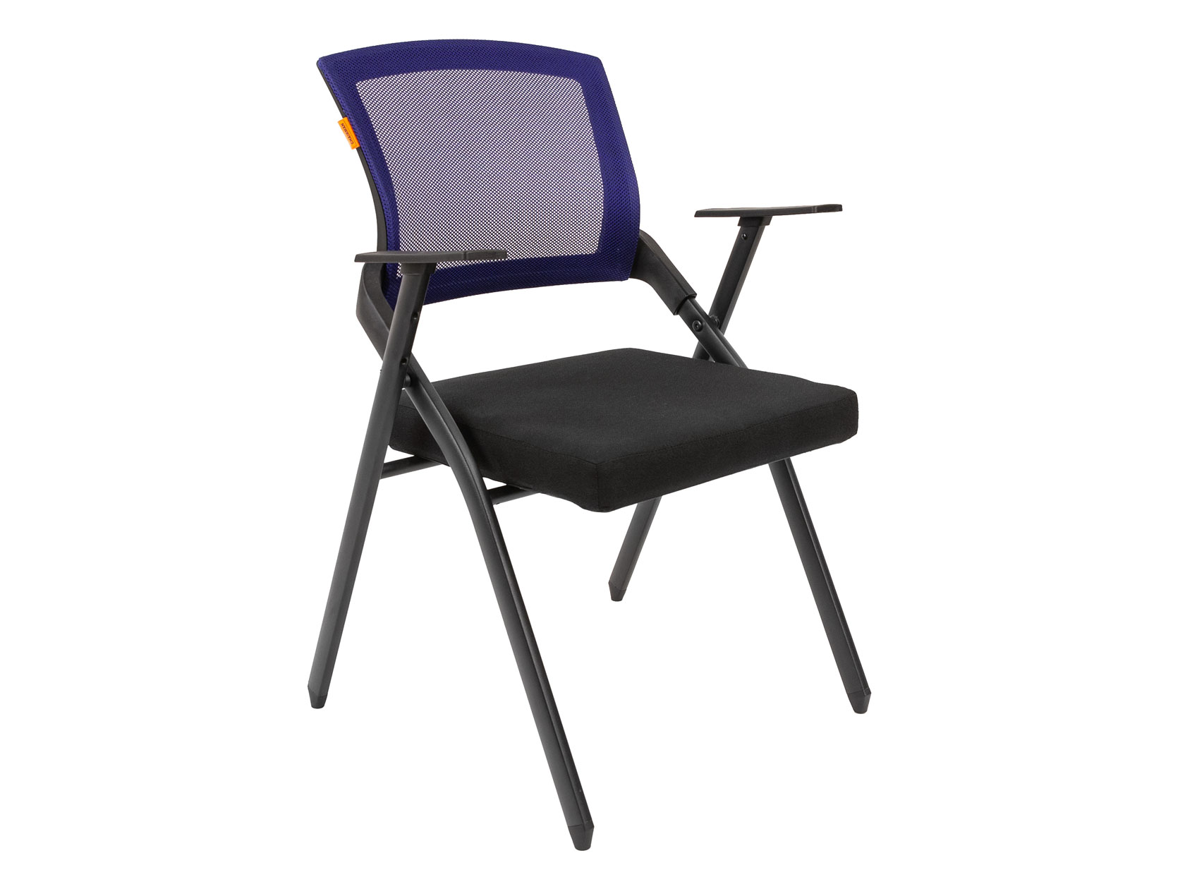 Офисный стул ТАЙПИТ-МК Chairman NEXX Черный, ткань / Синий, сетчатый акрил