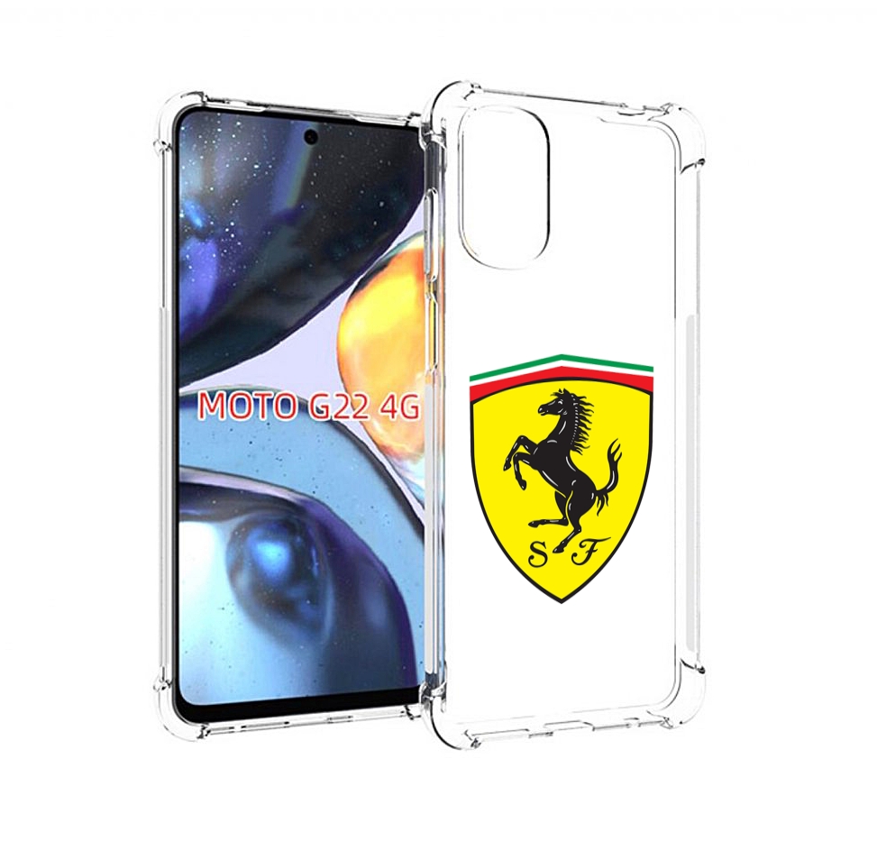 

Чехол MyPads Ferrari-3 мужской для Motorola Moto G22 4G, Прозрачный, Tocco