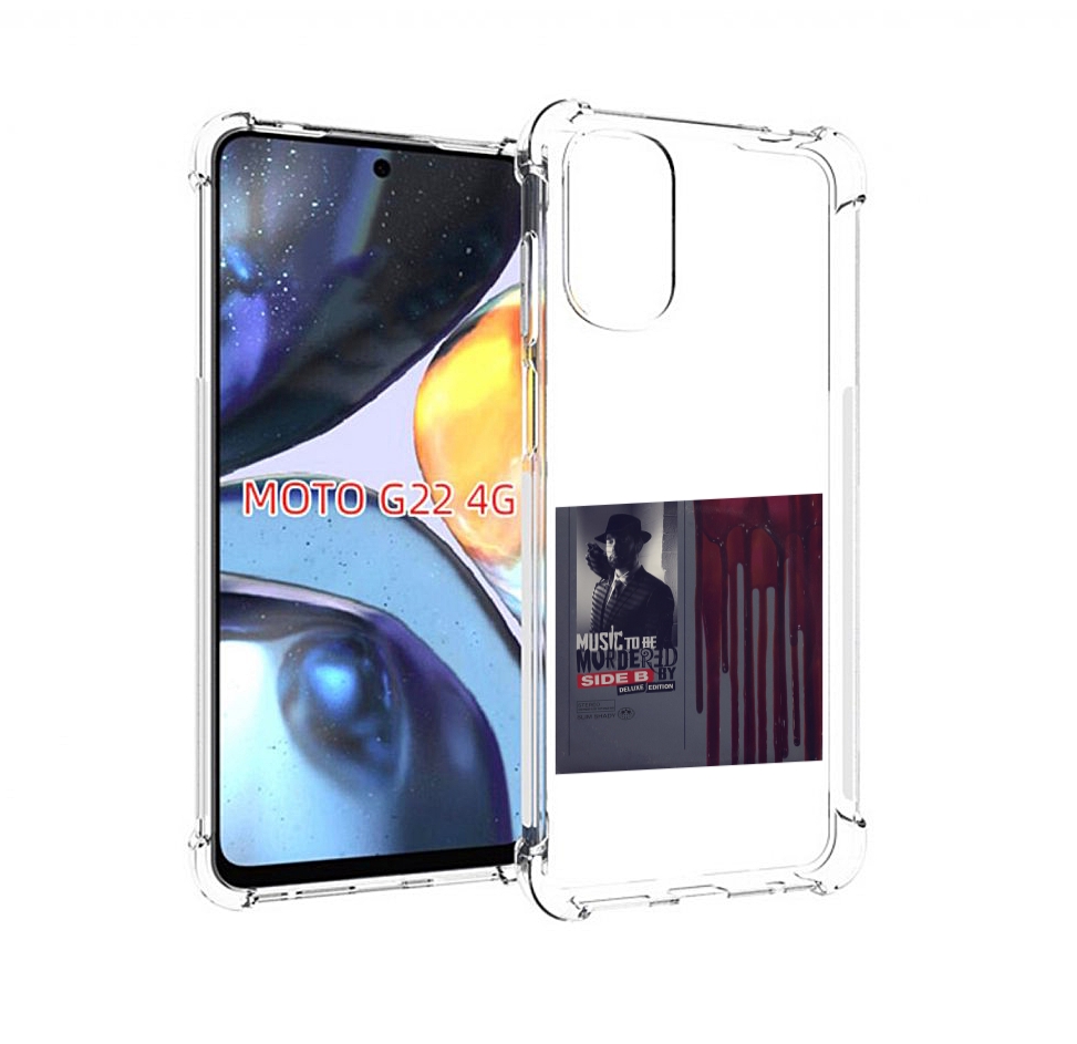 

Чехол Mypads Eminem Music To Be Murdered By Для Motorola Moto G22 4G, Прозрачный, Tocco