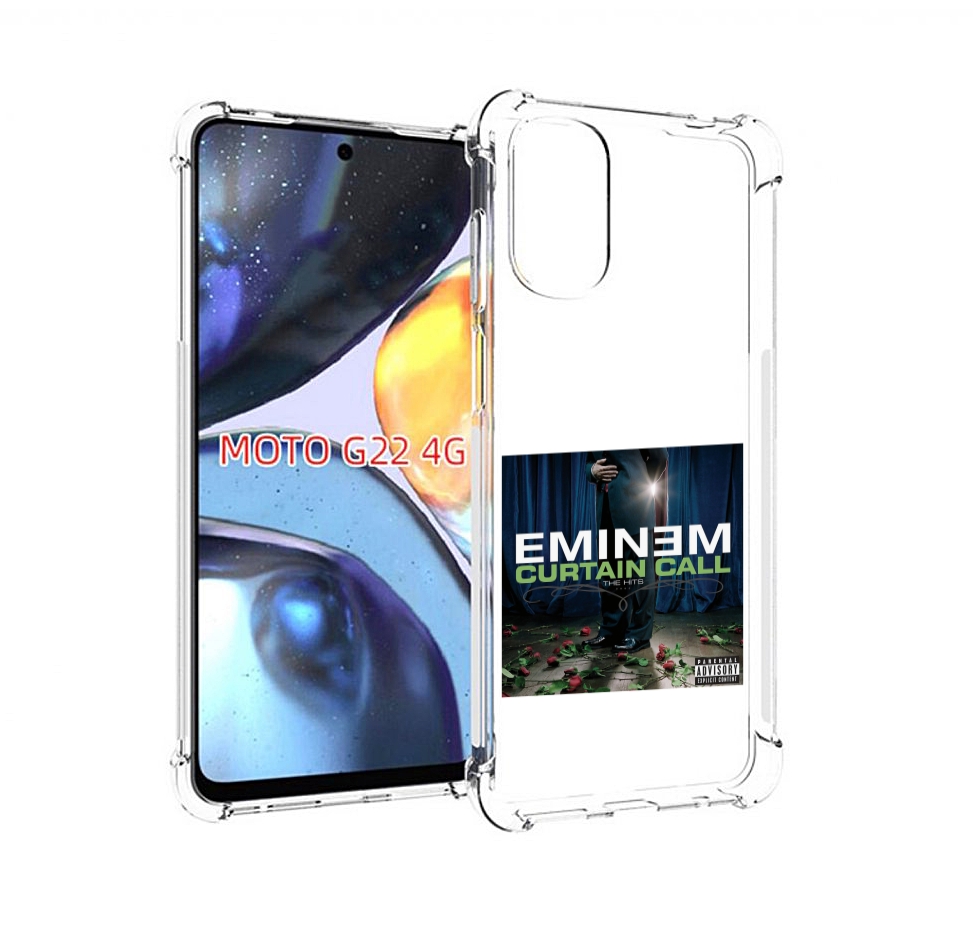 

Чехол Mypads Eminem Curtain Call, The Hits Для Motorola Moto G22 4G, Прозрачный, Tocco