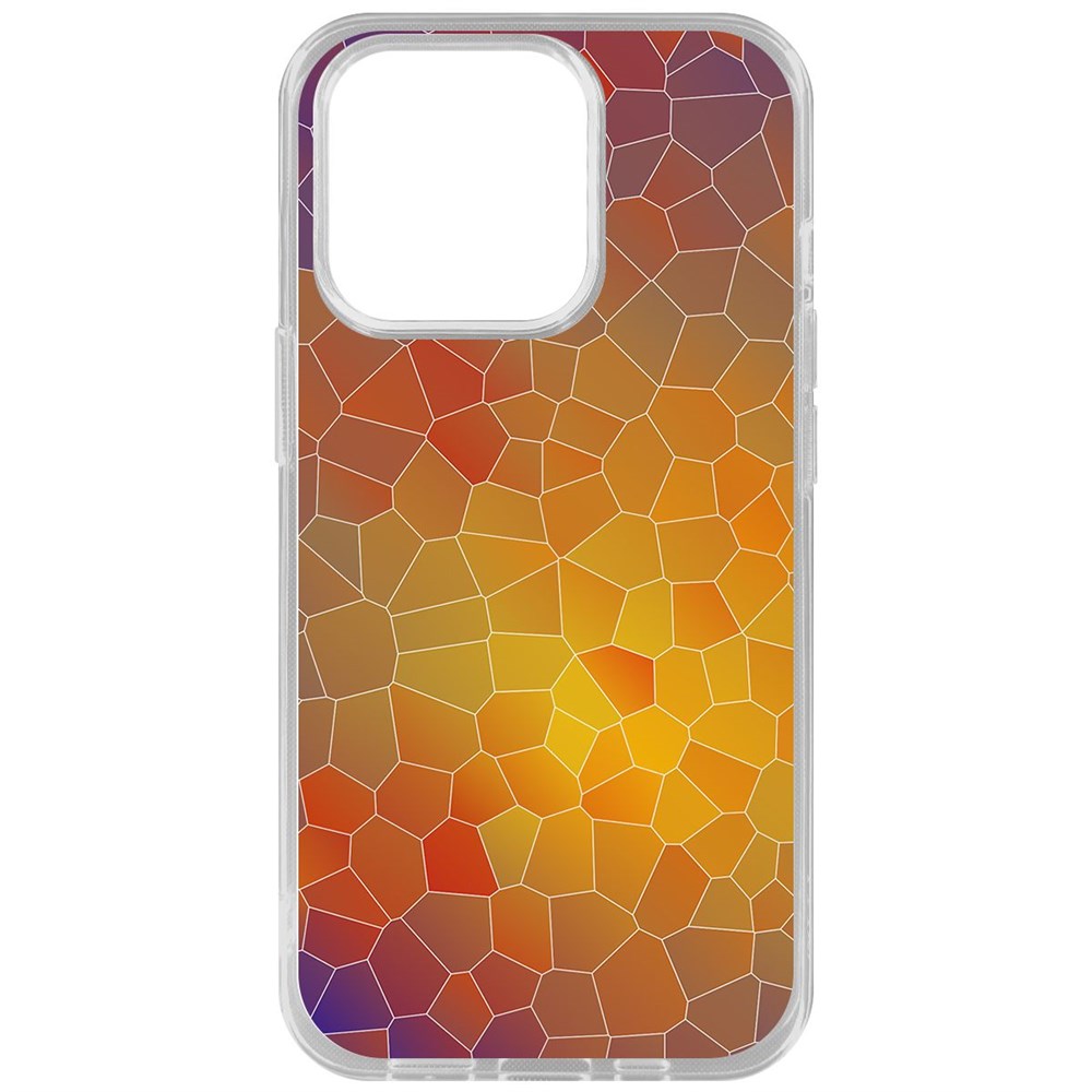 Чехол-накладка Krutoff Clear Case Витраж 1 для iPhone 14 Pro