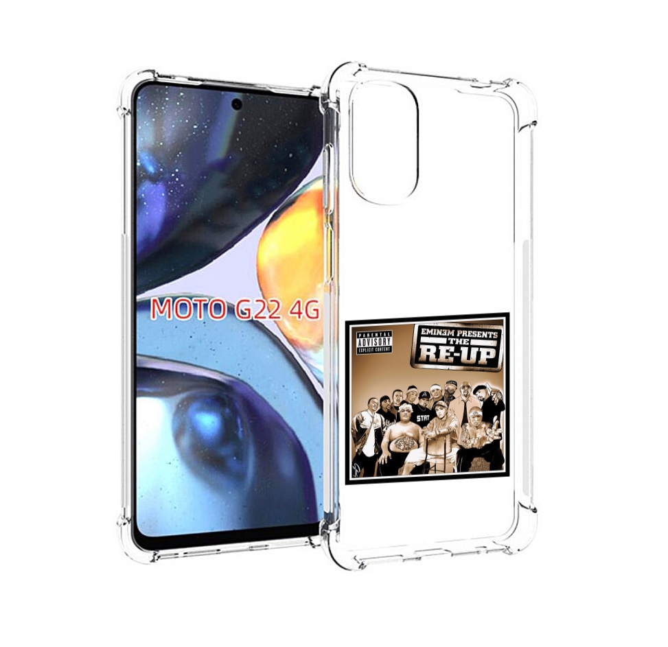 

Чехол Mypads Eminem Presents, The Re-Up Для Motorola Moto G22 4G, Прозрачный, Tocco