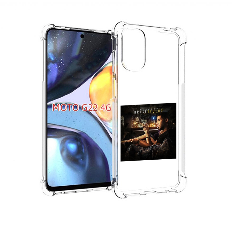 

Чехол MyPads Drake - You Only Live Once 2 для Motorola Moto G22 4G, Прозрачный, Tocco