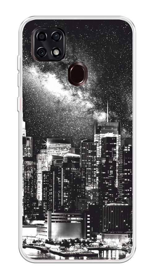 

Чехол на ZTE Blade 20 Smart "Ночной Нью-Йорк", Черный;серый;белый, 133550-1