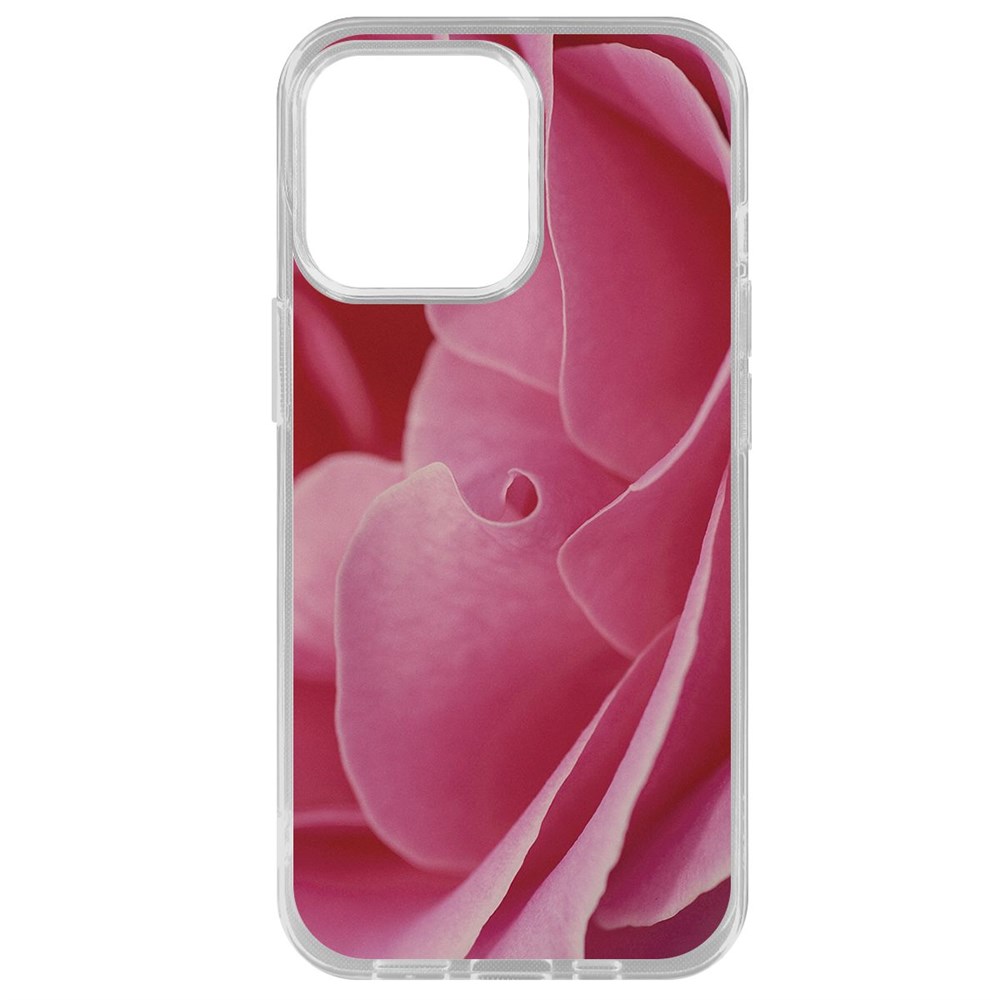 

Чехол-накладка Krutoff Clear Case Лепестки для iPhone 14 Pro Max, Прозрачный