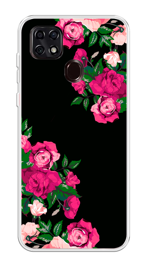 

Чехол на ZTE Blade 20 Smart "Розы фуксия", Черный;розовый;зеленый, 133550-1