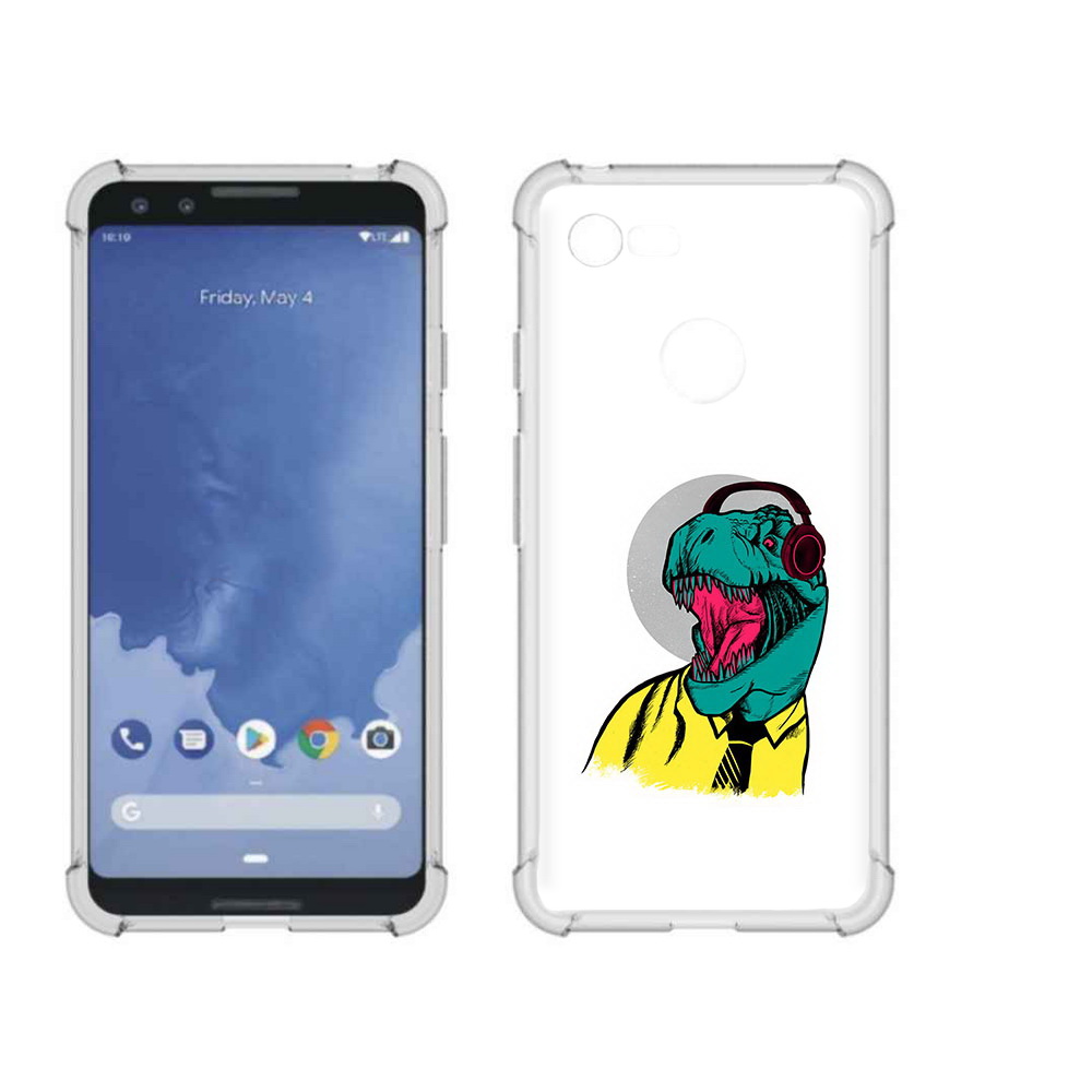 

Чехол MyPads Tocco для Google Pixel 3 дино, Прозрачный, Tocco