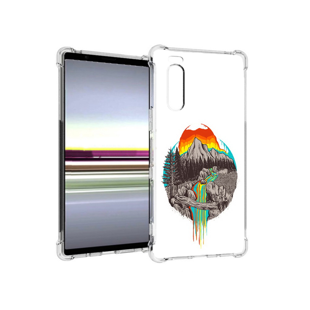 

Чехол MyPads Tocco для Sony Xperia 5 Радужный водопад (PT139963.234.144), Прозрачный, Tocco
