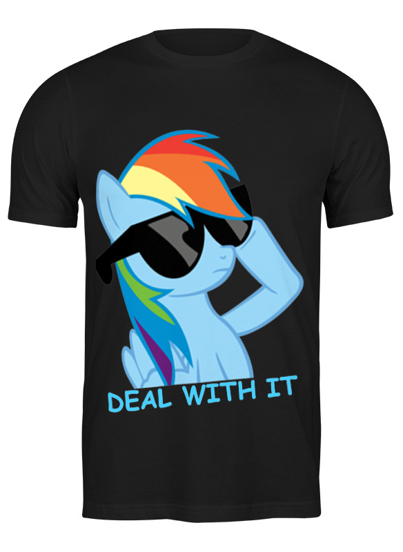 

Футболка мужская Deal with it Printio черная S, Deal with it