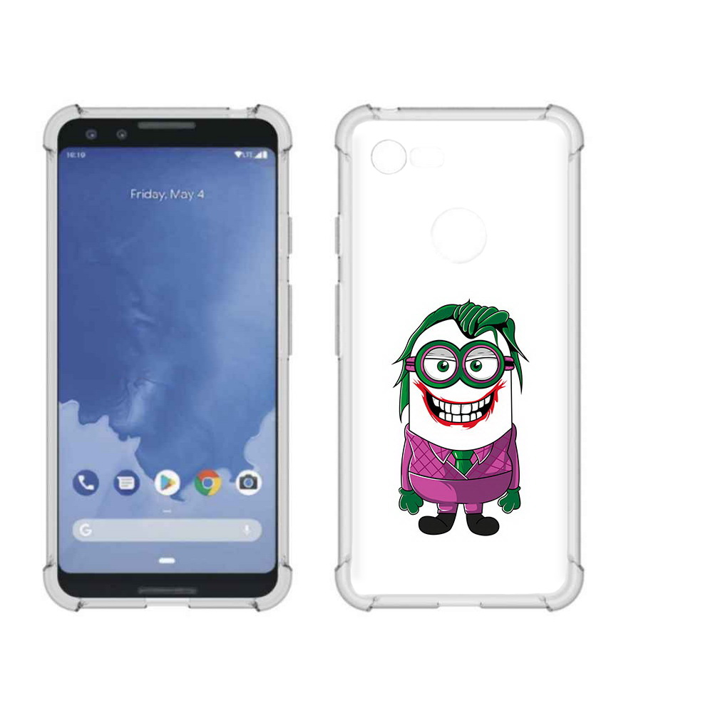

Чехол MyPads Tocco для Google Pixel 3 джокер миньон, Прозрачный, Tocco