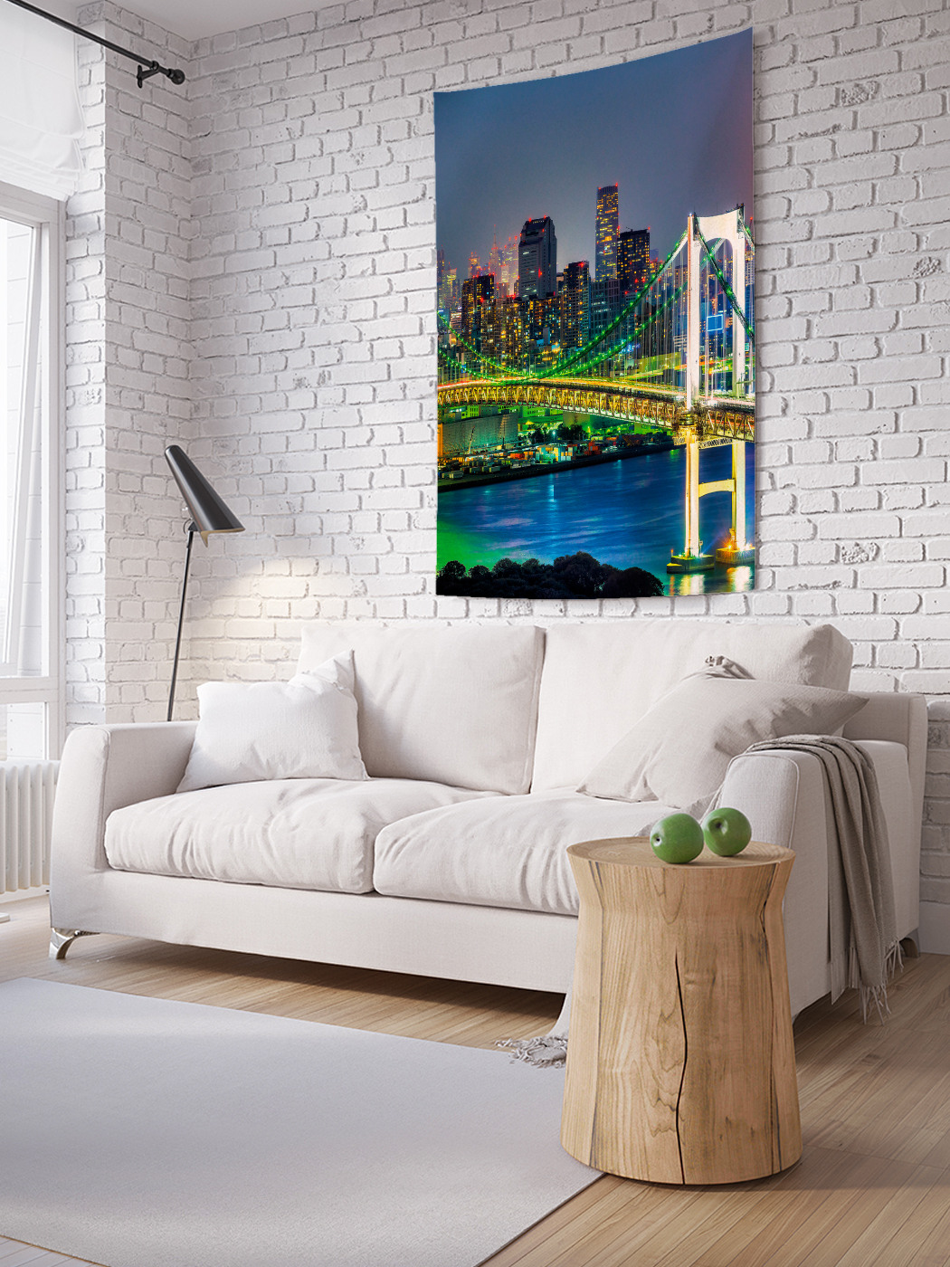 

Вертикальное фотопанно на стену JoyArty Светящийся мост 150x200 см, Светящийся мост