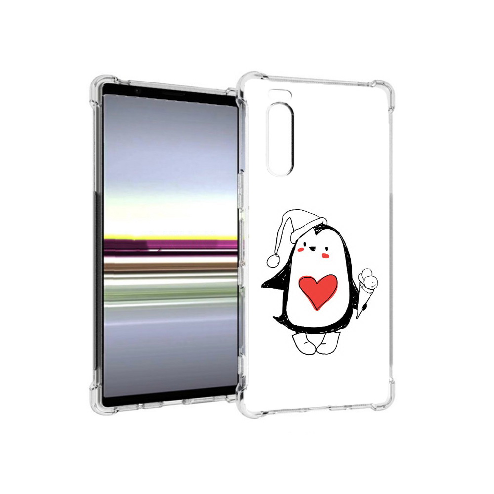 

Чехол MyPads Tocco для Sony Xperia 5 Пингвин с мороженым (PT139963.234.135), Прозрачный, Tocco
