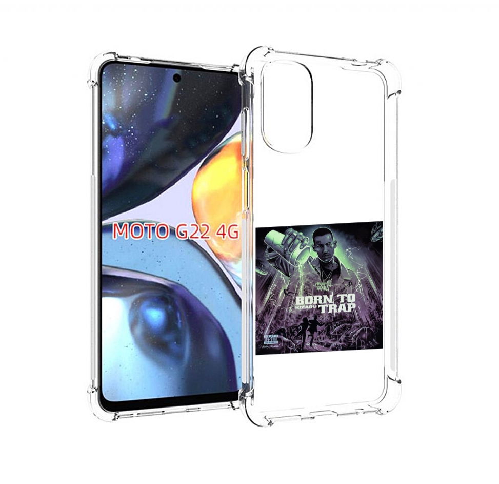 

Чехол MyPads Born to Trap Kizaru для Motorola Moto G22 4G, Прозрачный, Tocco