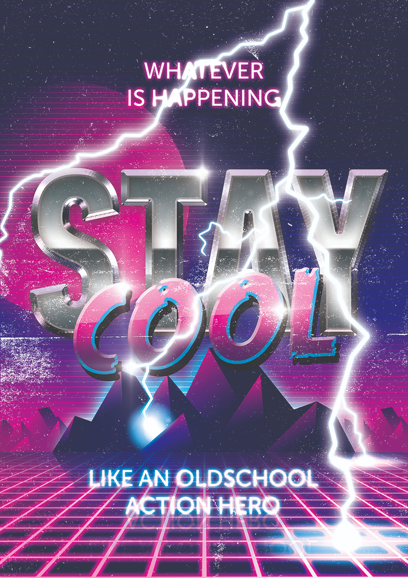 

Большой мотивационный постер на стену Like An Oldschool 60х90 см без рамы, MMSTAY