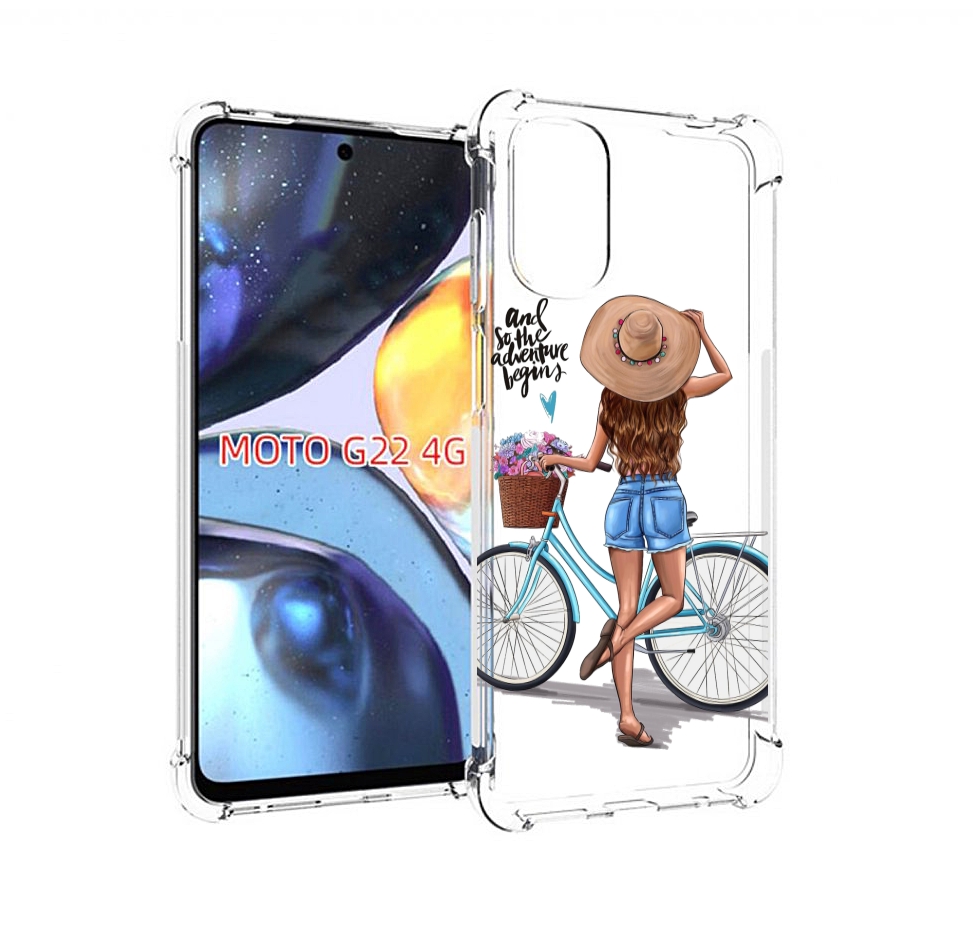 

Чехол MyPads Adventure женский для Motorola Moto G22 4G, Прозрачный, Tocco