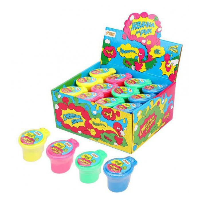 

Жвачка для рук издающая звуки Color Puppy в ассортименте 35 г