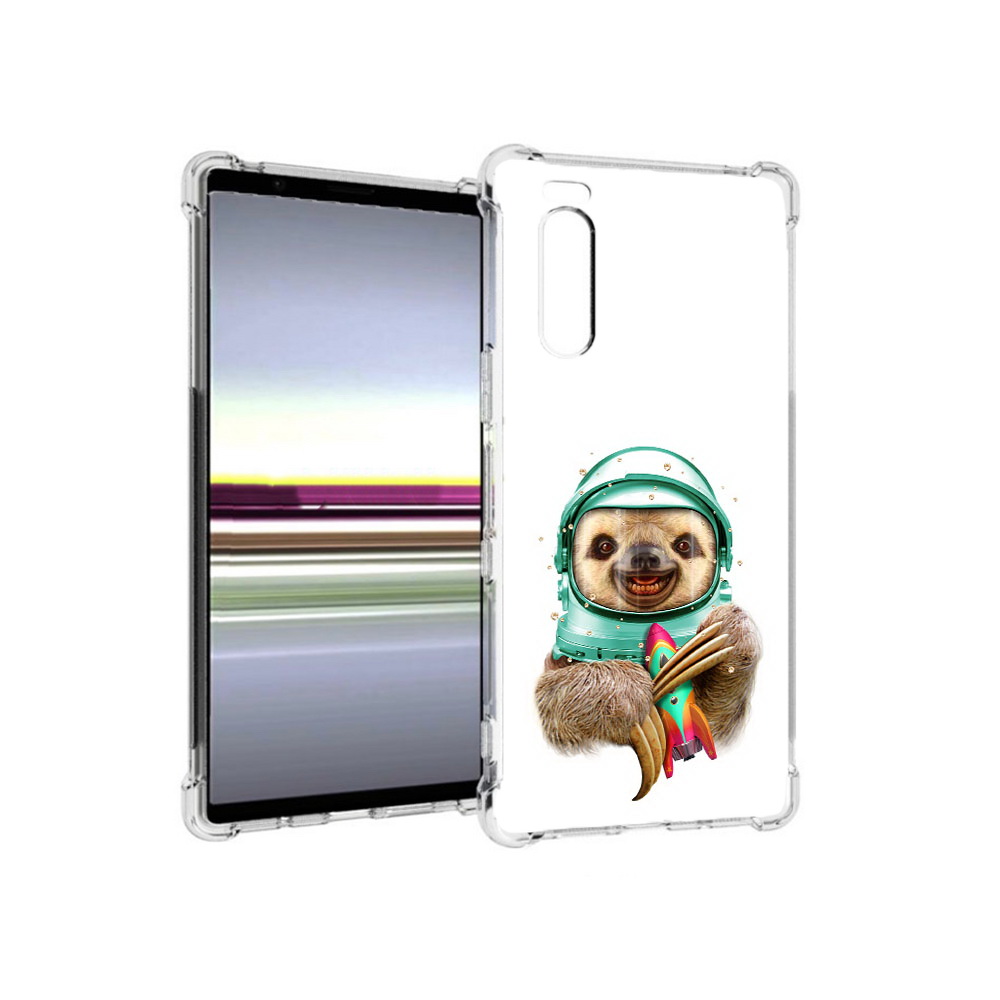 

Чехол MyPads Tocco для Sony Xperia 5 Ленивец астронавт (PT139963.234.104), Прозрачный, Tocco