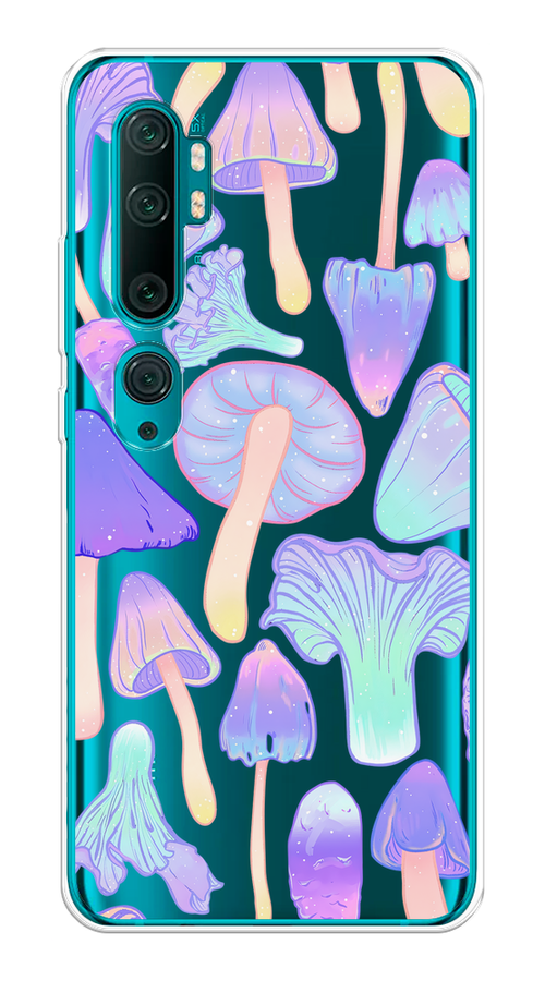 

Чехол на Xiaomi Mi Note 10/Mi Note 10 Pro "Пастельные грибы", Фиолетовый;голубой, 37350-1