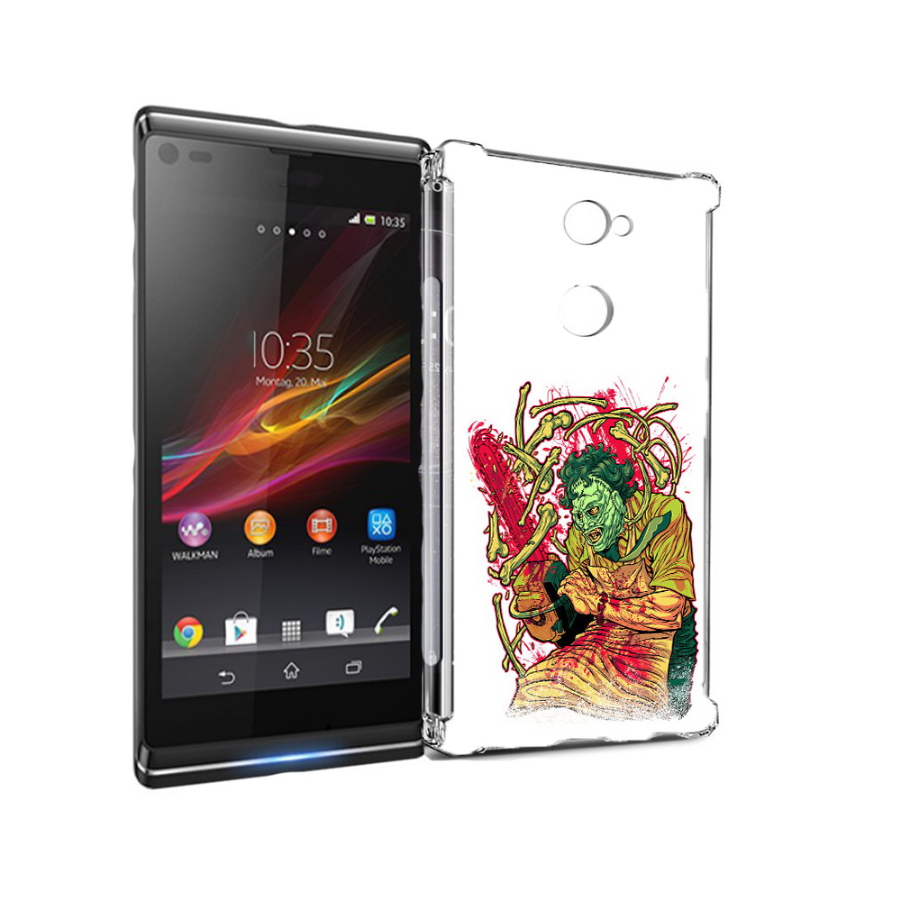 

Чехол MyPads Tocco для Sony Xperia L2 яркий мясник (PT99662.233.711), Прозрачный, Tocco