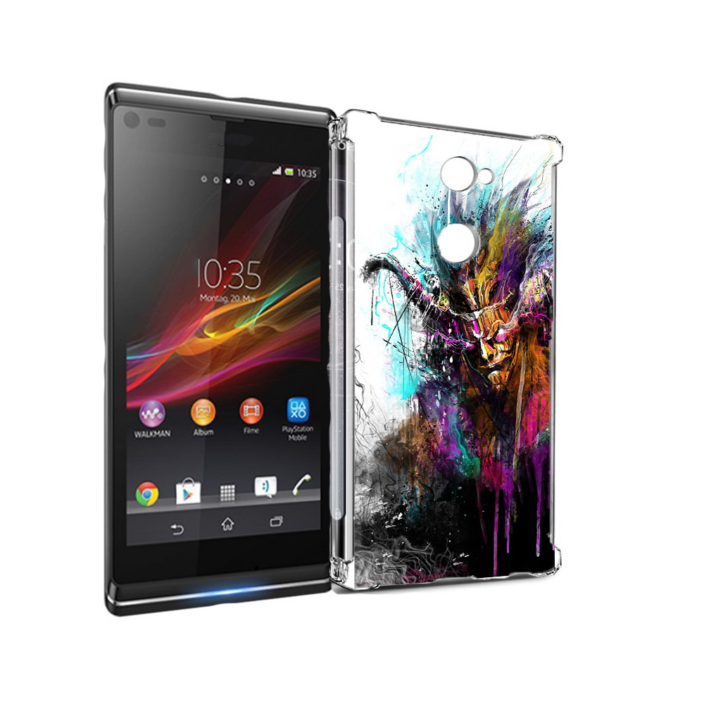 

Чехол MyPads Tocco для Sony Xperia L2 яркий дьявол (PT99662.233.709), Прозрачный, Tocco