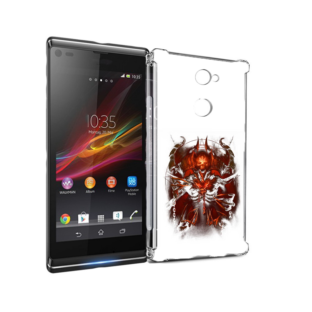 

Чехол MyPads Tocco для Sony Xperia L2 яркий демон (PT99662.233.708), Прозрачный, Tocco
