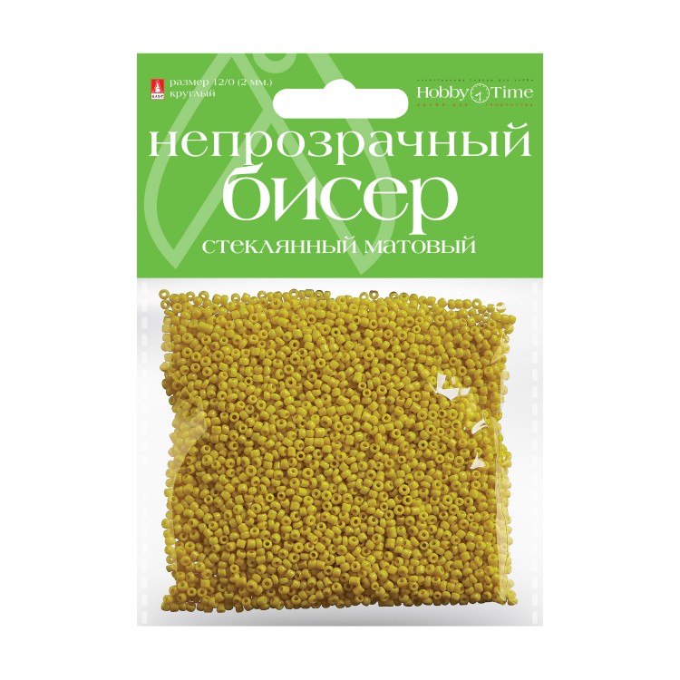 

Бисер круглый НЕПРОЗРАЧНЫЙ МАТОВЫЙ, 2 ММ, 60 на гребне ЖЕЛТЫЙ, №2