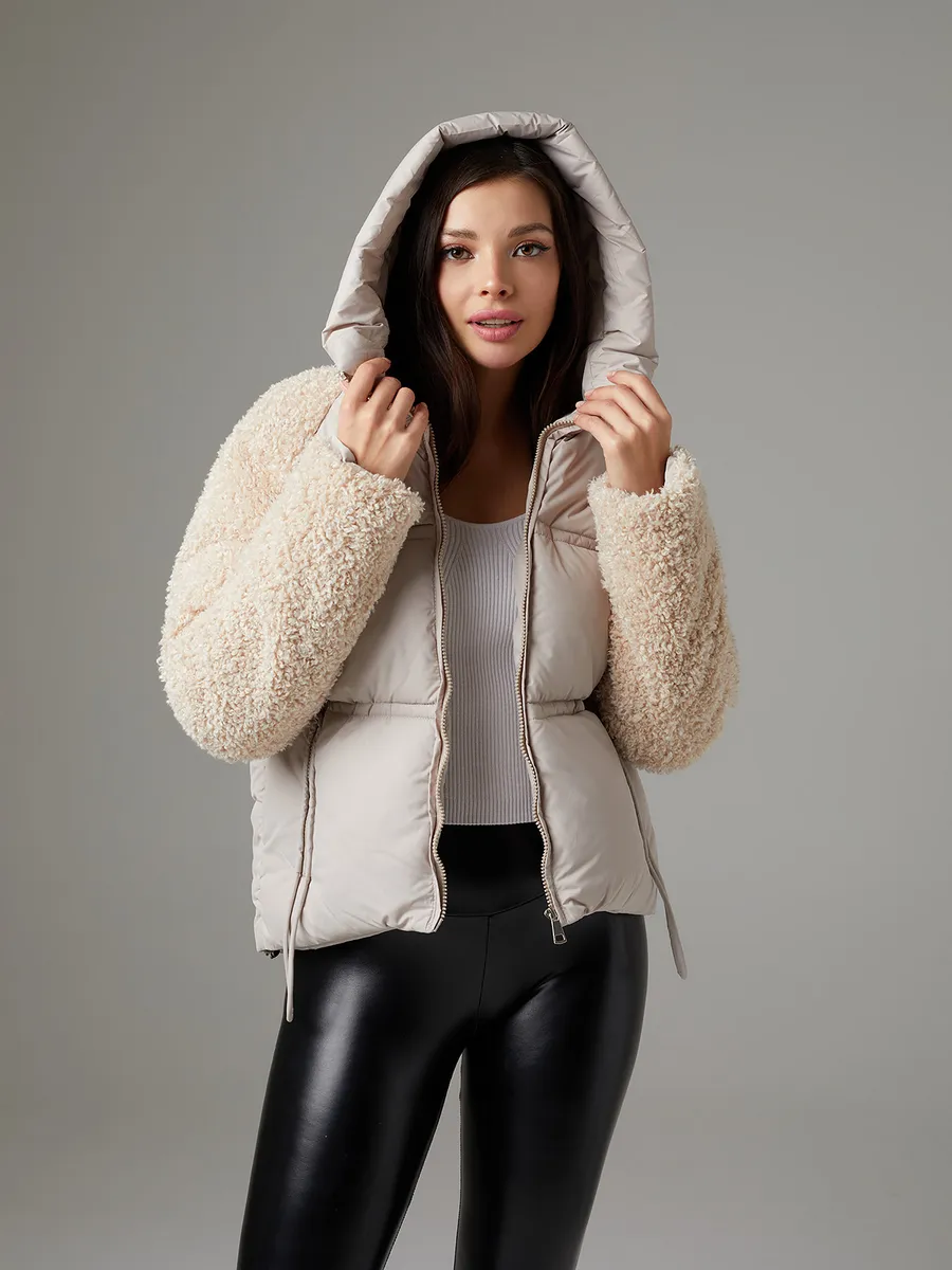 

Куртка женская SAMI FASHION 2377 бежевая XXL, Бежевый, 2377