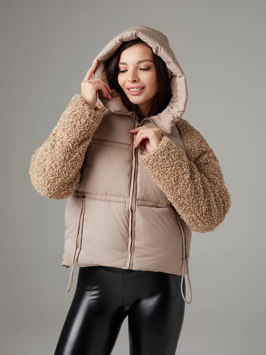 

Куртка женская SAMI FASHION 2377 бежевая XXL, Бежевый, 2377