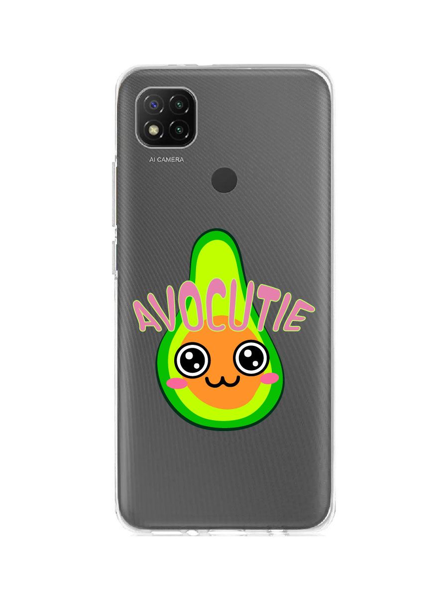 фото Чехол для xiaomi redmi 9c прозрачный c принтом "avocutie" 1129 mobileocean