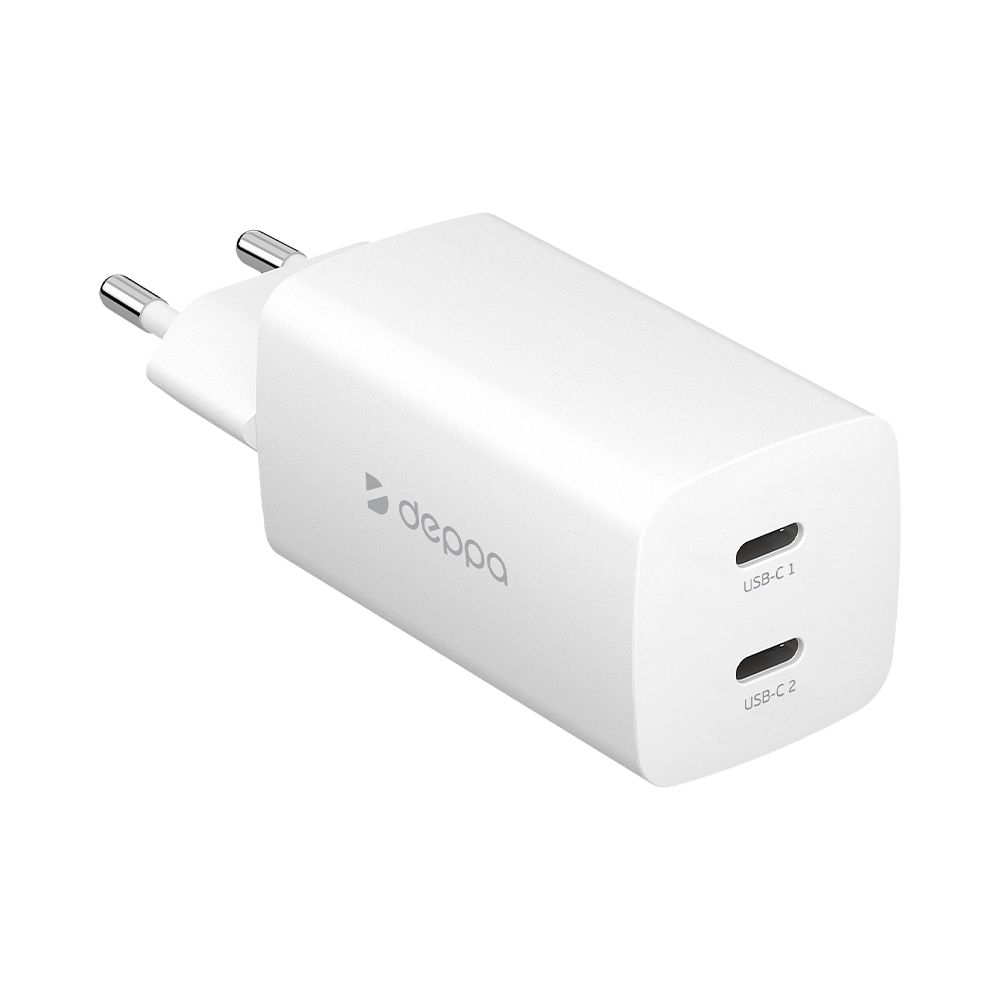 

Сетевое зарядное устройство Deppa 11445-OZ 2xUSB Type-C 3 А белый, 11445-OZ