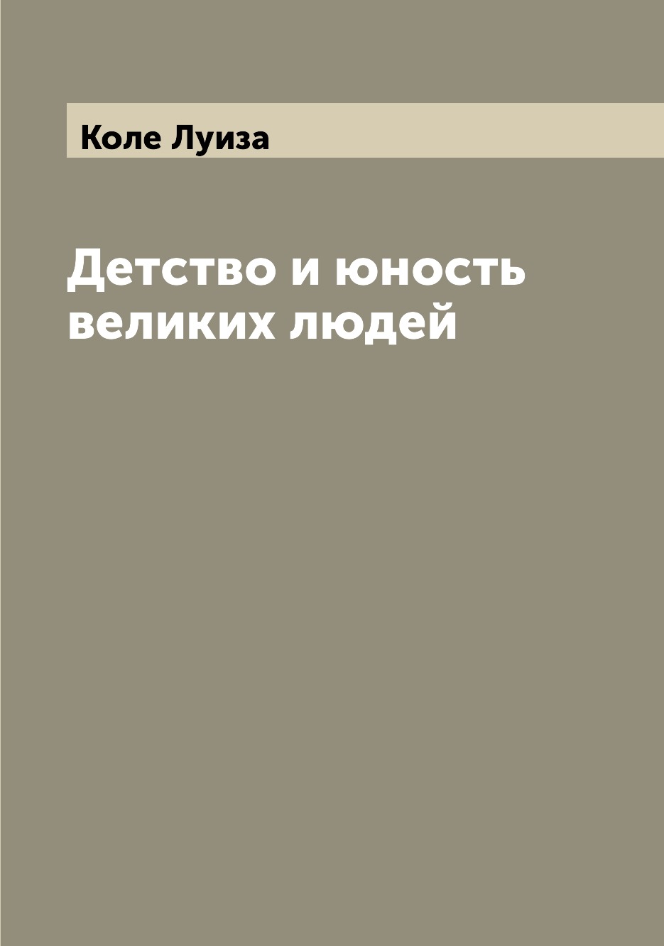 

Книга Детство и юность великих людей