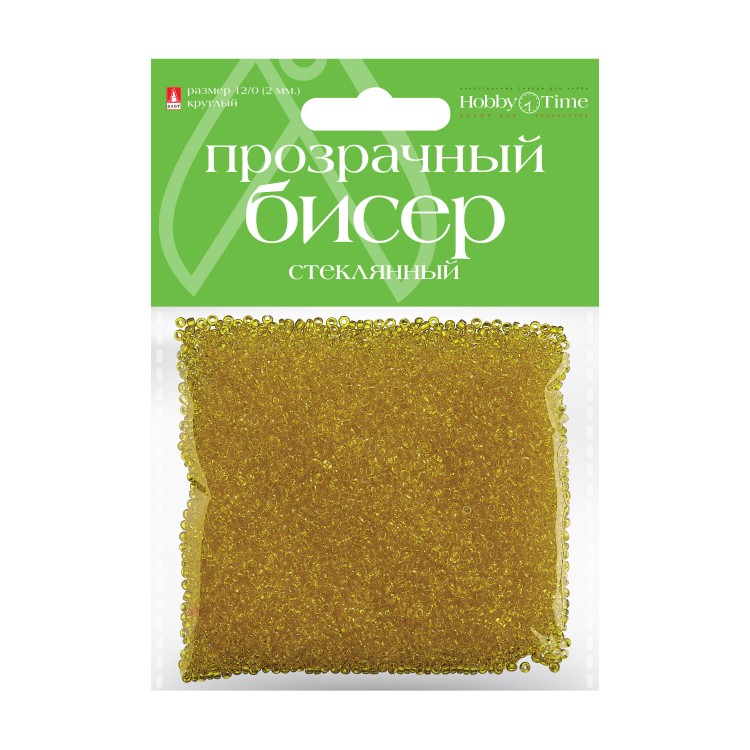 

Бисер круглый ПРОЗРАЧНЫЙ, 2 ММ, 60 на гребне ЖЕЛТЫЙ, №9