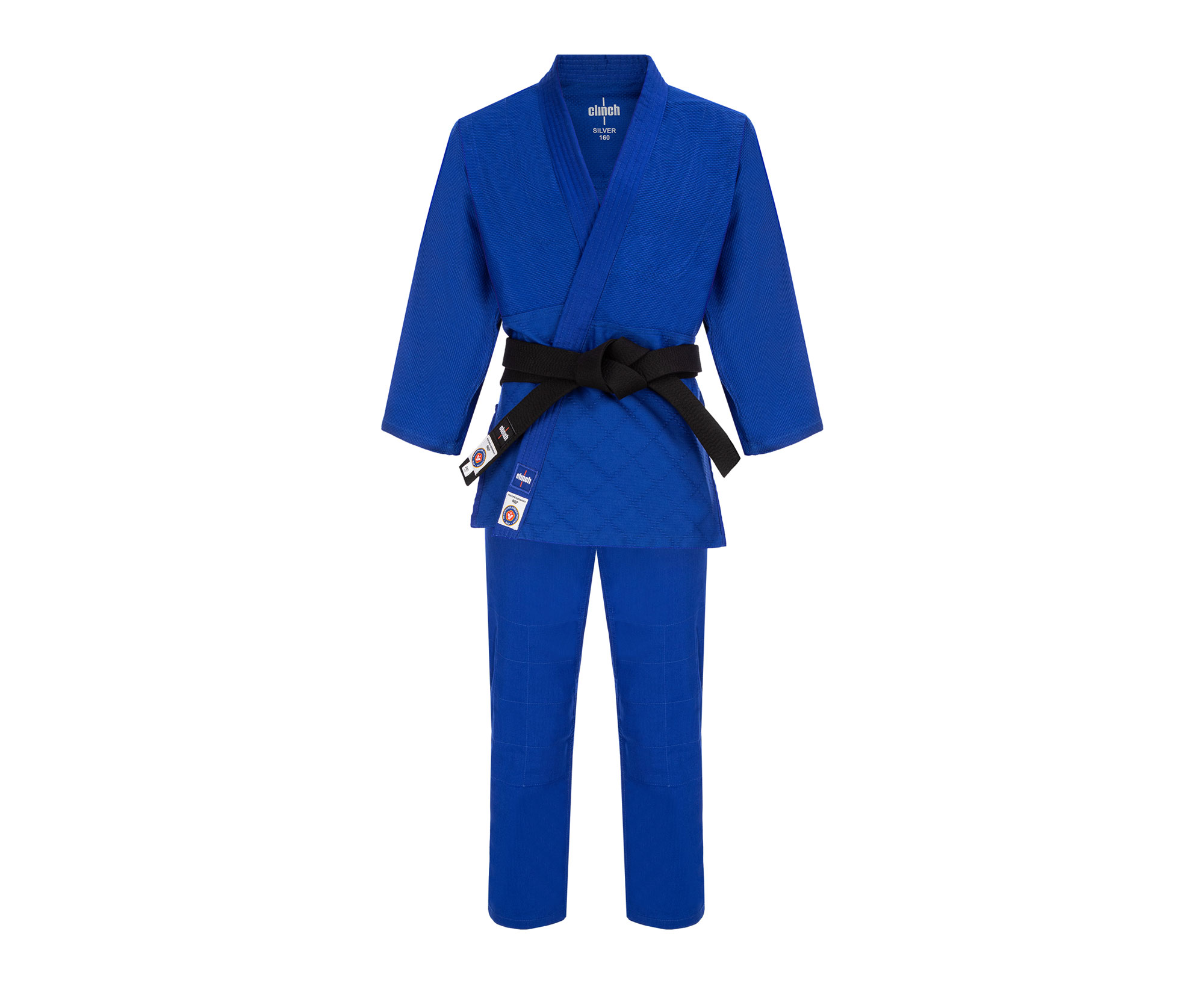 Кимоно для дзюдо Clinch Judo Silver FDR синее (размер 170 см)