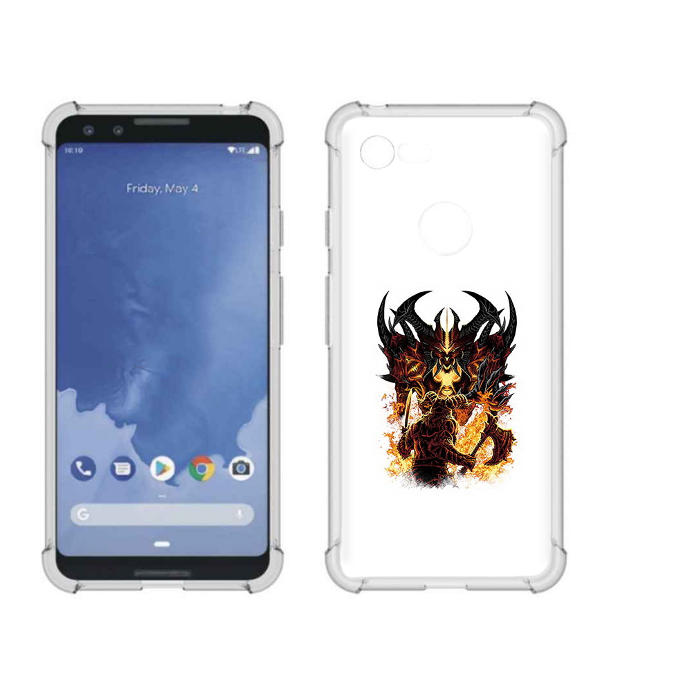 

Чехол MyPads Tocco для Google Pixel 3 демон shadow fiend, Прозрачный, Tocco