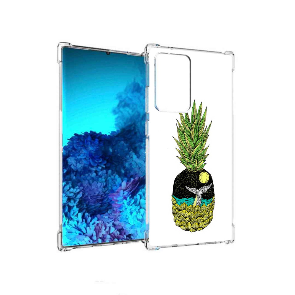 

Чехол MyPads Tocco для Samsung Galaxy Note 20 Ultra ананас с китом (PT151896.552.220), Прозрачный, Tocco