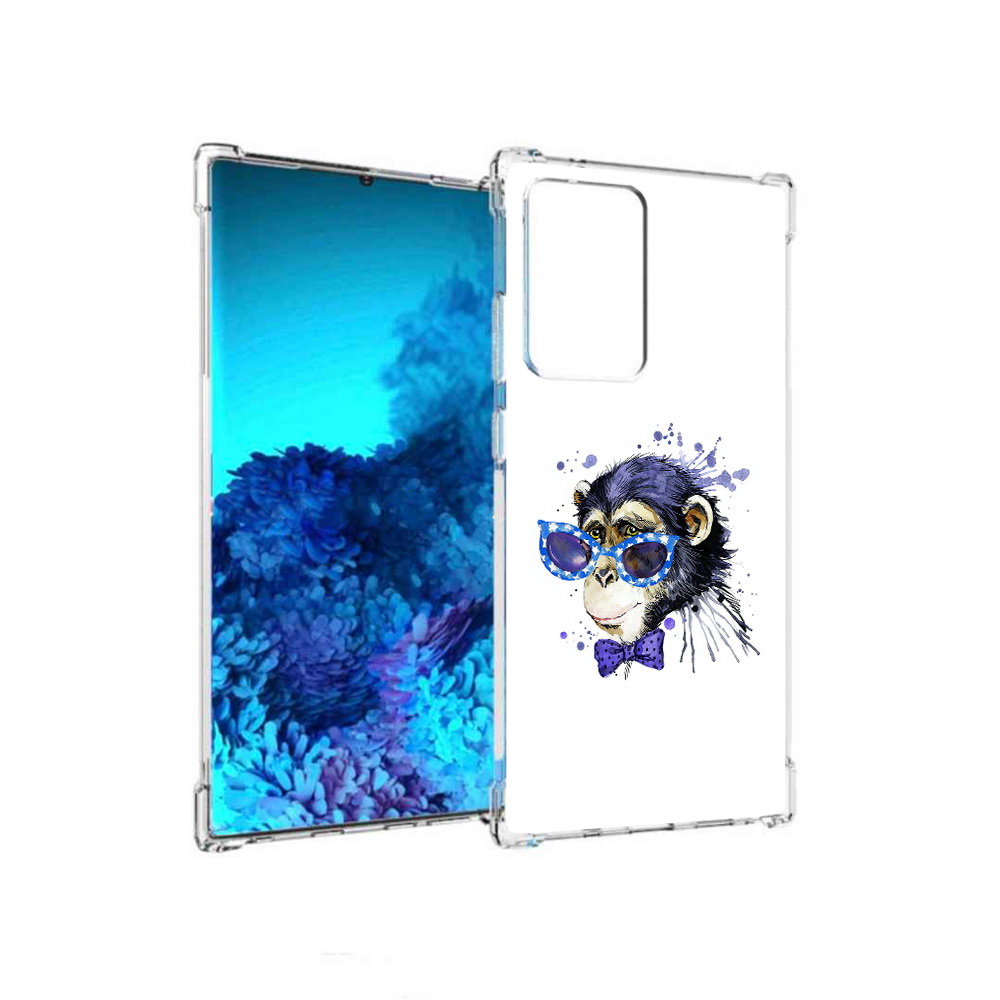 

Чехол MyPads Tocco для Samsung Galaxy Note 20 Ultra акварельная обезьяна, Прозрачный, Tocco
