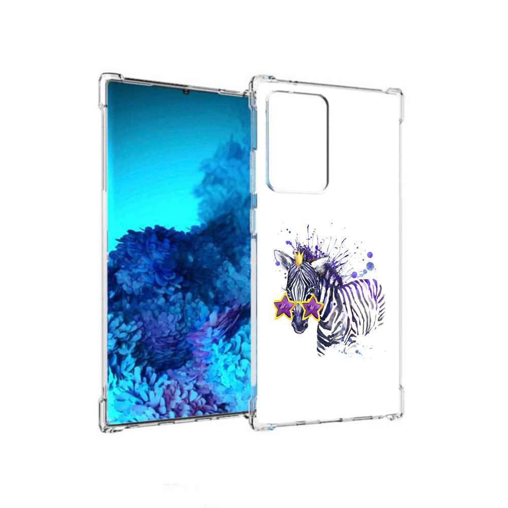 

Чехол MyPads Tocco для Samsung Galaxy Note 20 Ultra акварельная зебра (PT151896.552.215), Прозрачный, Tocco