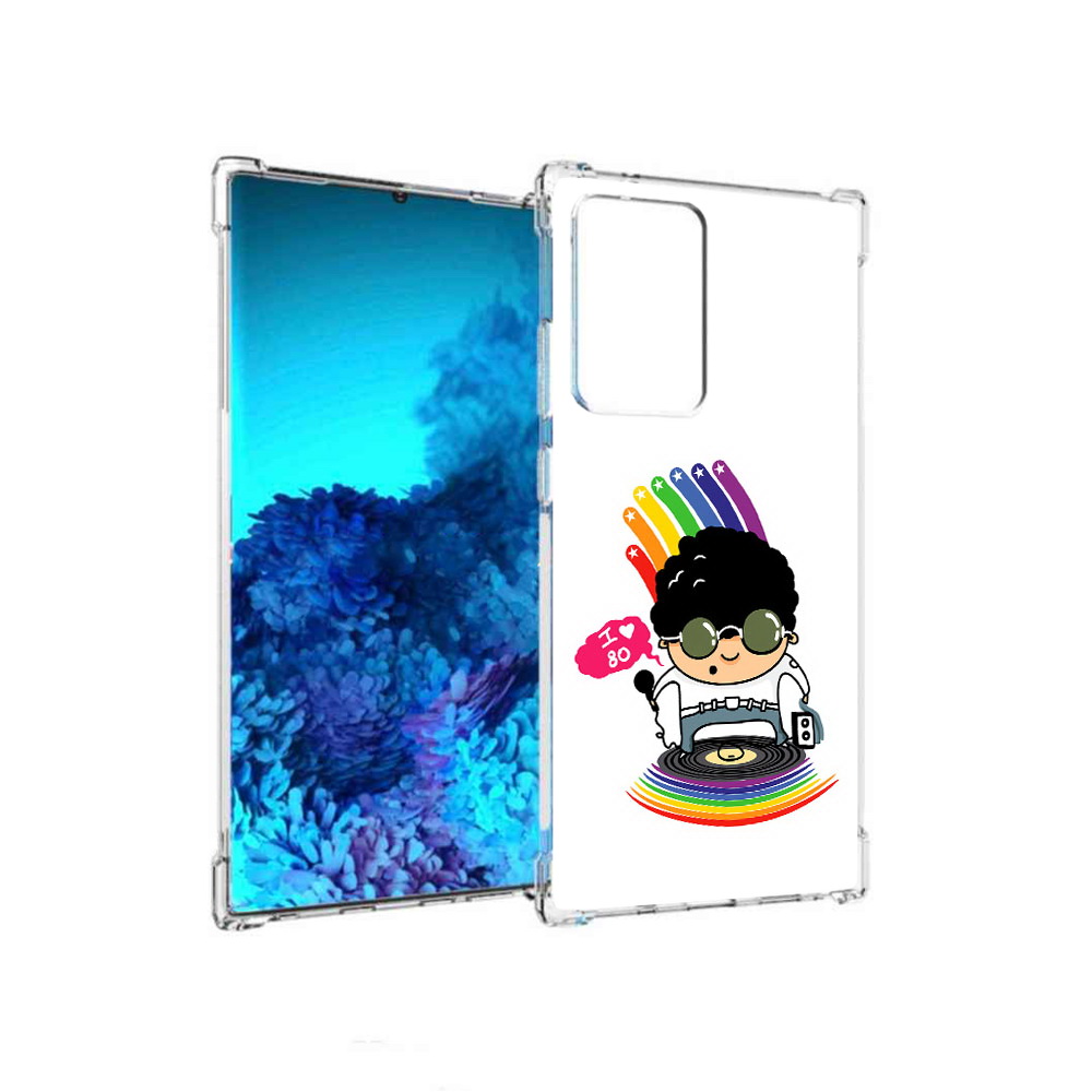 

Чехол MyPads Tocco для Samsung Galaxy Note 20 Ultra Я люблю 80-е (PT151896.552.205), Прозрачный, Tocco