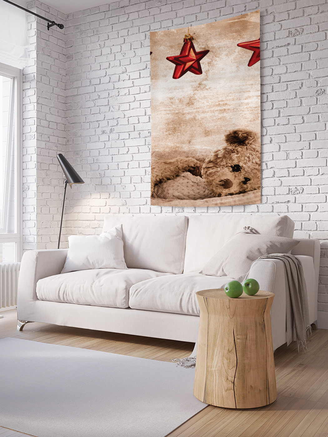 

Вертикальное фотопанно на стену JoyArty Мишка и звезды 150x200 см, Мишка и звезды
