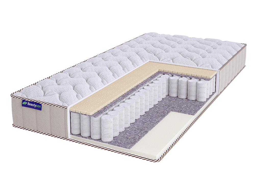 

Матрас BeautySon SPRING Soft Latex 1 S600 LUX 160х186, Белый, SPRING Soft Lateх 1 S600 LUх