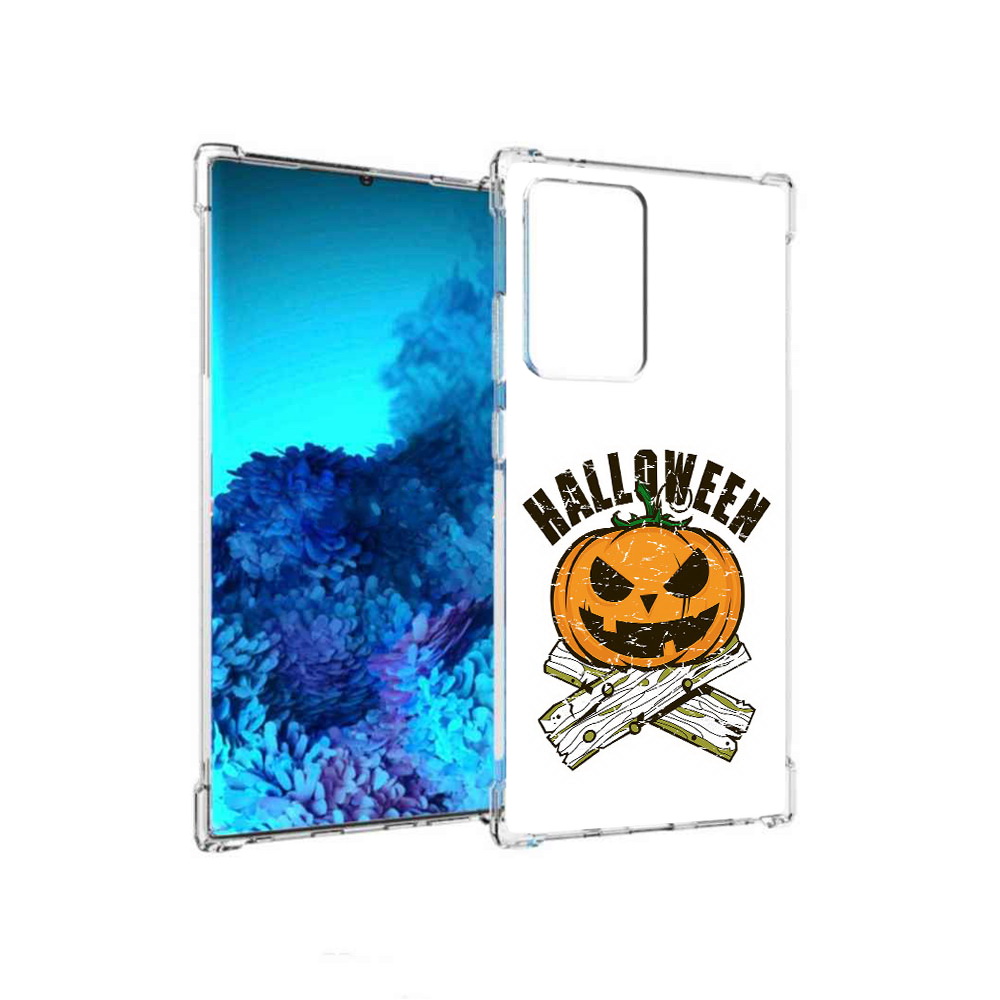 

Чехол MyPads Tocco для Samsung Galaxy Note 20 Ultra Хэллоуин доски тыква, Прозрачный, Tocco
